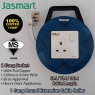 Jasmart Super Heavy Duty 1.25MM X 3C Full Copper Round Extension Roller