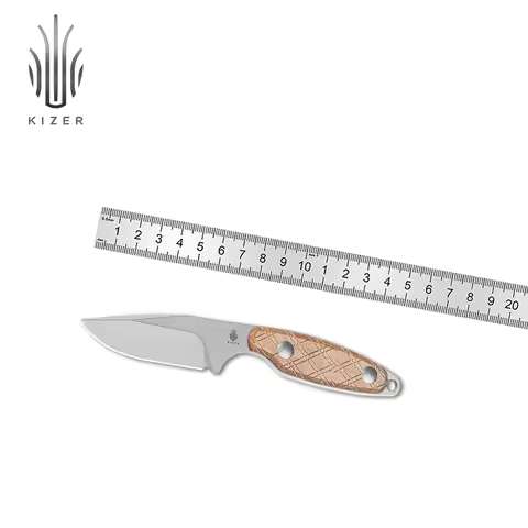 Kizer Fixed Blade Knife Muskrat 1064C1 2024 New 154CM Steel Blade With Micarta Handle EDC Knife For 