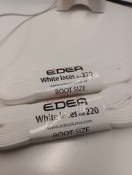 全新 Edea white laces size 220 溜冰鞋鞋帶