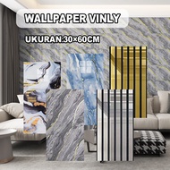 Premium Glossy Wall Paper Marble Motif Wall Sticker/ 30x60cm Marble Granite Vinyl Wallpaper Sticker 