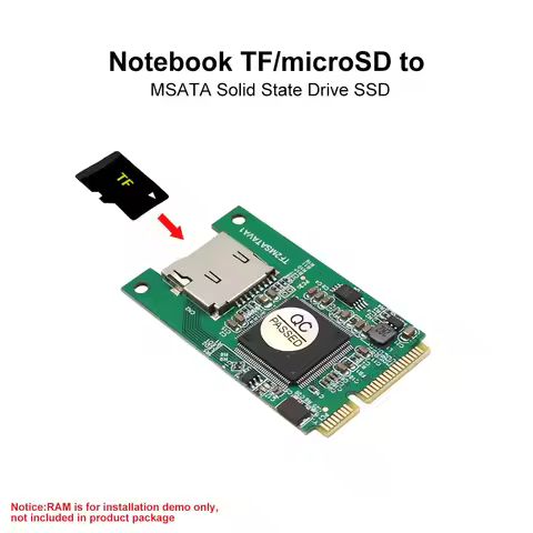 Micro SD TF Card to mSATA SSD Adapter mSATA Mini PCI e SSD to Micro SD TF Card Converter for PC Comp