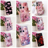 New Casing For Itel A58 A49 A661L Case Popular Flower Butterfly Soft Silicone Phone Cover For Itel A