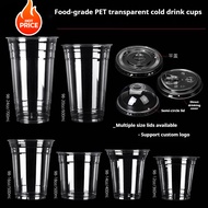 [1000pcs 8oz 12oz 16oz 22oz (PP) Y Cups for Milk Tea 1 BOX Coffee Cup (95mm Top Diameter)