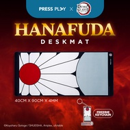 PRESS PLAY x DEMON SLAYER HANAFUDA 40x90 Gaming Deskmat Mousepad