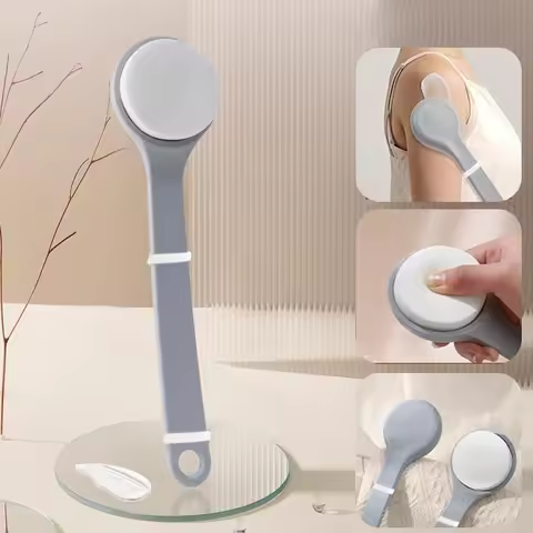 Multi Function Lotion Sunscreen Ointment Applicator Long Handle Body Cleaner Shower Brush Back Massa
