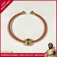 LN-Woven Red String Men and Women Lucky Charm Bracelet Temple Blessing Feng Shui Fortune Prajna Hear