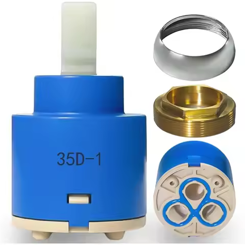 Ceramic Disc Cartridge Mixer Faucet Thermostatic Cartridge Faucet Disc Valve Pp Plastic Ceramic Cart