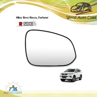 เนื้อเลนส์กระจก ข้าง ขวา ใส่ Toyota Hilux REVO SR5 Fortuner 2015 - 2019 4x2 4x4 2015-2019 Toyota Toy