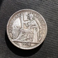 A Silver Dollar Silver Coin Collection Yuan Shikai Silver Dollar Foreign Silver Dollar 1908 Sitting 