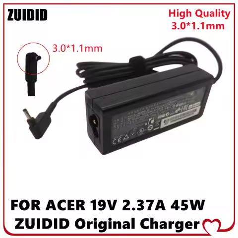 New 19V 2.37A 3.0*1.1mm 45W PA-1450-26 Power Adapter Laptop AC Charger For Acer AK.045AP.061 ADP-45H