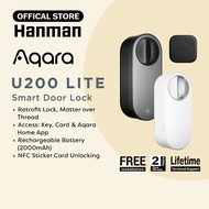 AQARA SMART LOCK U200 Lite. KEY/CARD+MOBILE APP+NFC STICKER CARD UNLOCKING (2 YEARS WARRANTY)