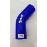 45mm 45 mm 1.75" Forged Racing Elbow 45 degree Straight Silicone Hose Blue