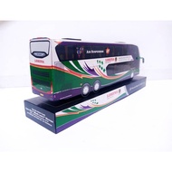 REPLIKA MINIATURE BUS BUS PAPERBUS PAPERCRAFT displayLORENA KARINA SCANIA JETBUS SDD DOUBLE DECKER B
