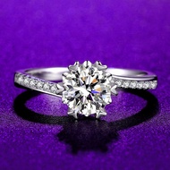 Moissanite diamond ring, 5mm, 6.5mm, 8mm engagement ring GRA Kann Jewelry FY-110