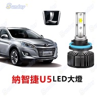 Chiayi Shipment ️ U5 LED Headlight 9005 H1 Straight Up Far Light Near Fog Luxgen Car Super Bright Wh