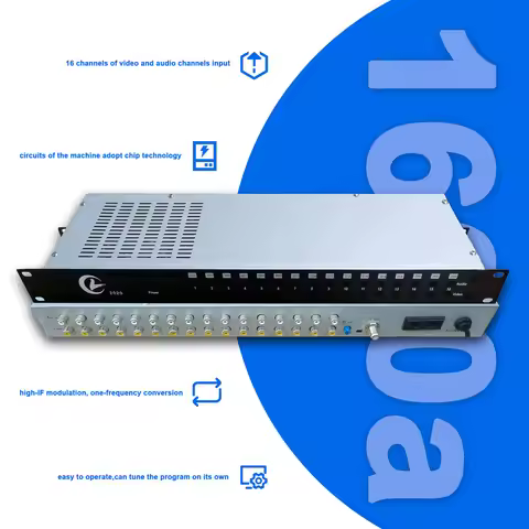 16-channel analog modulator AV to RF radio frequency hotel hotel cable TV front-end system equipment