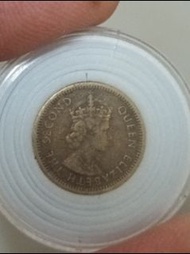 香港硬幣英女王頭5仙1978年錯體逆背90度