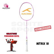 HUNDRED NITRILE 10 RACKET BADMINTONOriginal badminton racket