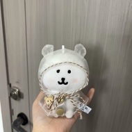 拉布布高颜值自嘲熊娃衣10cm搞怪创意换装着替可爱雨衣装扮挂件通La Bubugao Yan value self-deprecating bear doll 10c ksjl2i9vfq0312