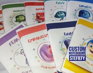 Writing Notebook Inside Out for Grade 1-3 | 50 Leaves | Red & Blue Lines | Personalize with Name and