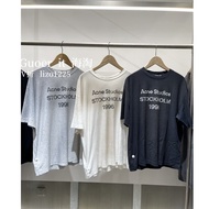 Acne Studios Loose Round Neck 1996 Printed Letter LOGO Short Sleeve T-Shirt
