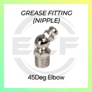 Grease Nipple Elbow 45Deg & 90Deg Fittings, MILD STEEL, Thread METRIC (MM)