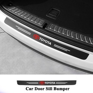 1PCS For Toyota Camry acv30 Altis 2005 City 2009 Avanza Vios Carbon Fiber Sticker Black  Car Door Si