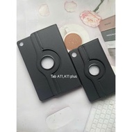 360 degree rotating leather case for Samsung Tab A11/Tab A11 plus (black)