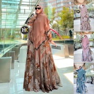 New HK DERMAWAN ZAYBA Baju Dress Gamis Muslimah Zayba SyariHK