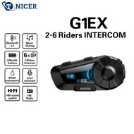 AIRIDE G1EX Motorcycle Helmet Bluetooth Headset Music Sharing Support 6-riders Intercom Simultaneous