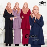 Baju Kurung Moden New Arrival Kurung Grace Beauty Line Premium Como Crepe Baju Muslimah