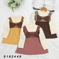 [PHINTSGROSIR 39,000x4PC] IMPORTED CORN SLEEVE DRESS 1-4 YEARS