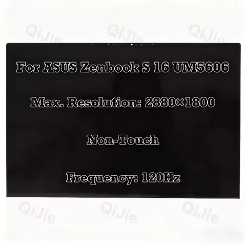 UM5606 Series for ASUS Zenbook S 16 UM5606KA OLED 2.8K 120Hz LCD Screen Assembly Non-Touch Panel wit