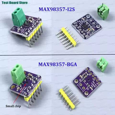 1/2/5pcs MAX98357 I2S BGA Audio Amplifier Module DAC 3W Class D I2S DAC Module Filterless Amp for ES