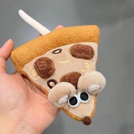 Cute Pizza Pie Plush Toy Food Plush Toy Pendant Keychain Doll D1v8