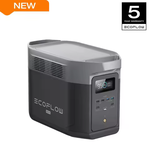 ECOFLOW Portable Power Station DELTA 2 Max, 2400W LFP Solar Generator, Full Charge in 1 Hr, 2048Wh S