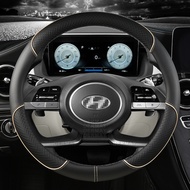 for Hyundai i20 i30 i40 ix35 ix25 Tucson Accent Kona Sonata Coupe Santa fe Car Steering Wheel Cover 