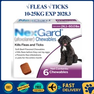 NxxGard Chewables for Dogs 24.1-60 lbs(10-25kg) 1Tablet EXP 2028 Dog Food