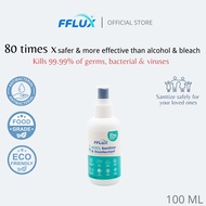FFLUX Hocl Hand Sanitizer & Disinfectant 100ml Sanitizer Liquid Non Alcohol Sanitizer Pembersih Tang