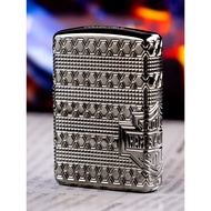 Genuine Zippo Windproof Lighter Harley Black Ice 2021 Armor Collector Four-sided Carved 49470 LT-050