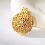 Compass Gold Compass Pendant Diamond-studded Female Point Diamond Necklace Disc Pendant Eight Treasu