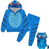 KPop Demon Hunters Cosplay Costume Kids Tiger Characters Printed Cartoon Suit Halloween