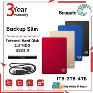 【New】Seagate hard disk Backup PlusSilm HDD 1TB 2TB 4TB USB3.0 HDD 2.5Portable External Hard Drives