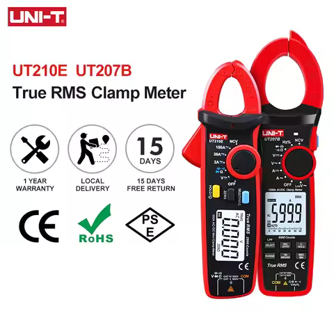 UNI-T Clamp Meter UT210E UT210D UT210C UT208B UT207B UT206B UT205E Digital Ammeter Pliers Amperimetr