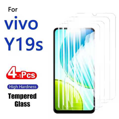 1-4PCS Screen Protector For vivo Y19s Y19 19s Y 19 S Tempered Glass Crystal High Aluminum Anti Scrat