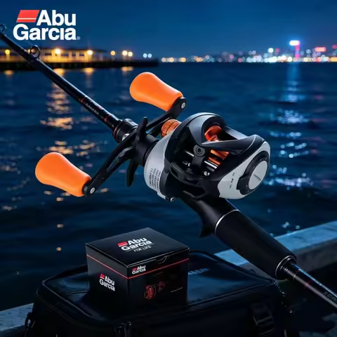 New ABU GARCIA Metal Micro Droplet Wheel Roadside Pole Blackout Long throw Fishing Wheel Anti explos