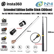 Insta360 / Foto 3M 300CM Monopod Selfie Stick For Insta360  /Gopro Camera Carbon Fiber Extendable Ha