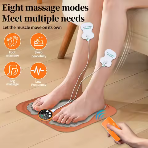 3D Foot Massage Pad EMS Muscle Massager 8 Modes 29 Level Improve Blood Circulation Relax Feet Muscle