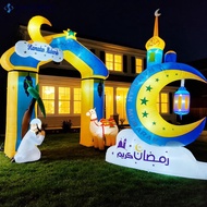 SECRETSPACE 5.9/7.9/10ft Eid al-Fitr Glowing Inflatable Balloon Moon/Castle/Camel Figure EU/US/UK LE