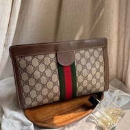 中古包Vintage Gucci經典復古手拿包(可免費改造斜背包)